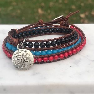 Boho three times wrap bracelet